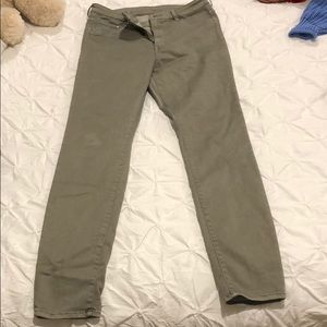 Olive green jeans